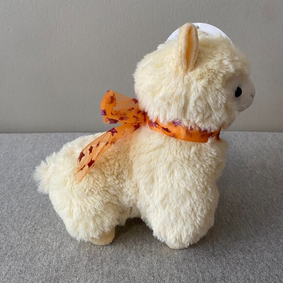 NWT Amuse Cream Alpaca Alpacasso Orange Bow Japan 7" - Picture 2 of 12